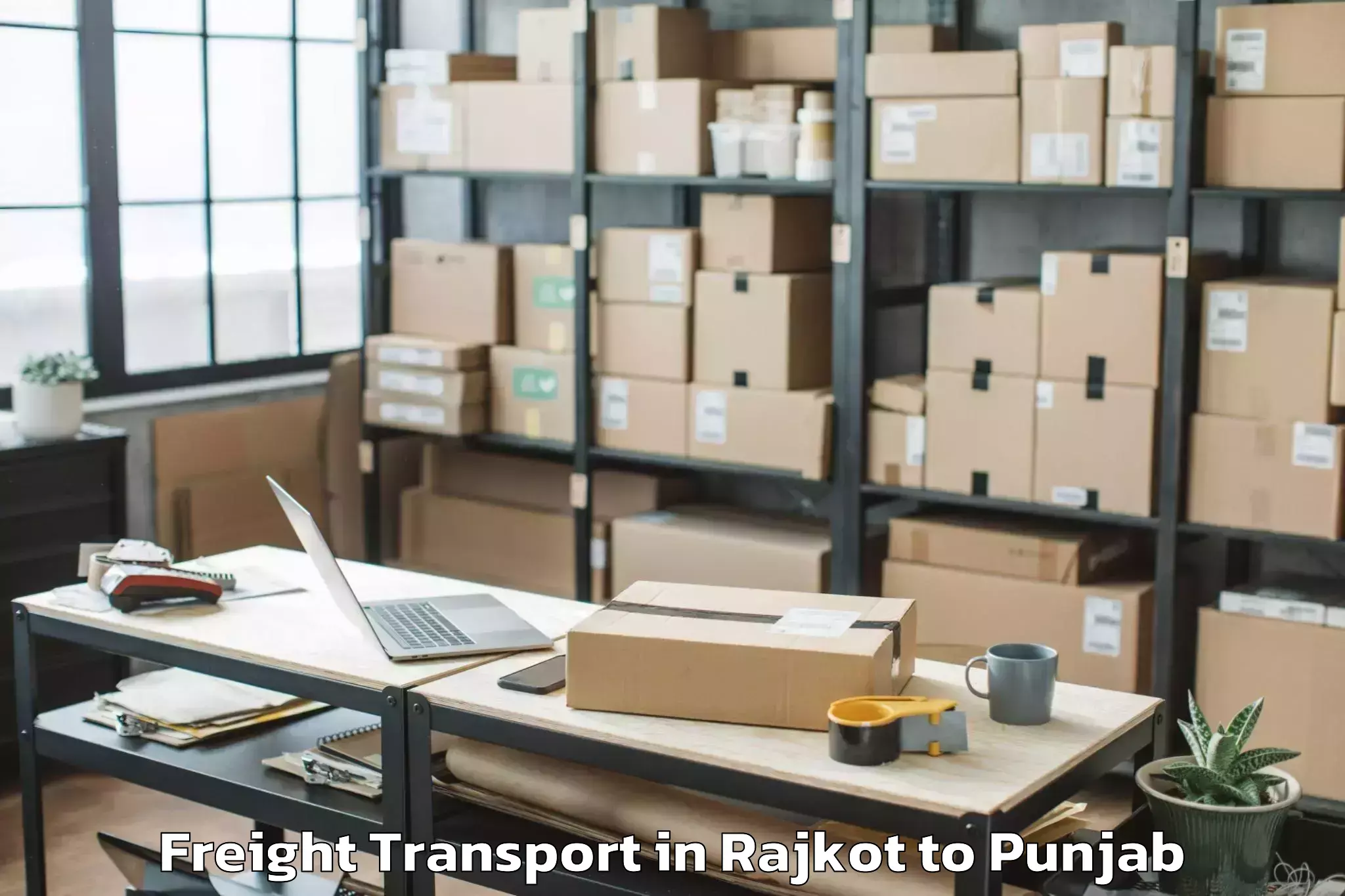 Easy Rajkot to Giddarbaha Freight Transport Booking